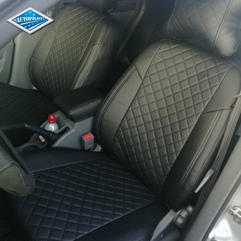 For Chevrolet Lacetti 2004-2013 Special seat covers eco-leather with ROMB [Autopilot] ► Photo 1/6