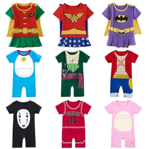 Baby Boys Girls Superhero Costume Romper Infant Anime Cosplay Funny Jumpsuit Playsuit Toddler Carnival Party Fancy Dressing U ► Photo 1/6