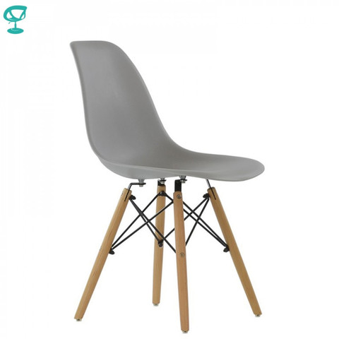 94990 Barneo N-12 Plastic Wood Kitchen Breakfast Interior Stool Bar Chair Kitchen Furniture Gray free shipping in Russia ► Photo 1/6