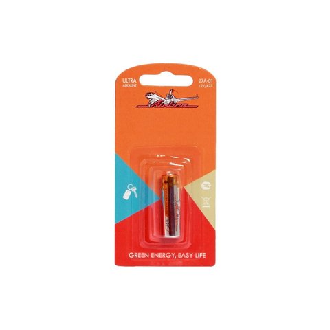 Battery A27 12V for keychain alarm alkaline 1 PCs AIRLINE 27A-01 ► Photo 1/1