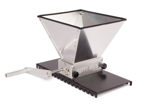 Hoppy Brew 2 rollers malt mill crusher grain mill with steel base for home brewing, SS ► Photo 1/6