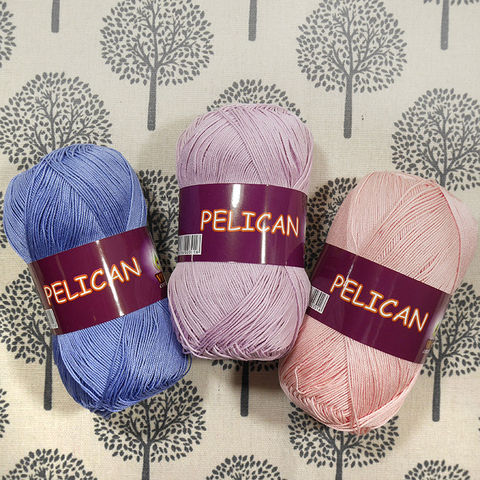 Yarn Pelican 100% cotton double Mercerizing 50g/330 m India ► Photo 1/5