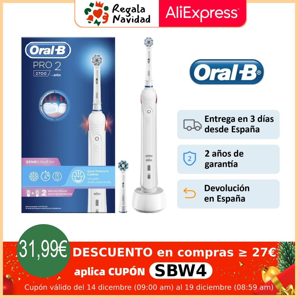 mixer Is aan het huilen aardbeving Price history & Review on Oral B Pro 2 2700, rechargeable electric  toothbrush, 2 brushed modes, timer, 3D cleaning, up to 14 days, sensor |  AliExpress Seller - Oral B Official Store | Alitools.io