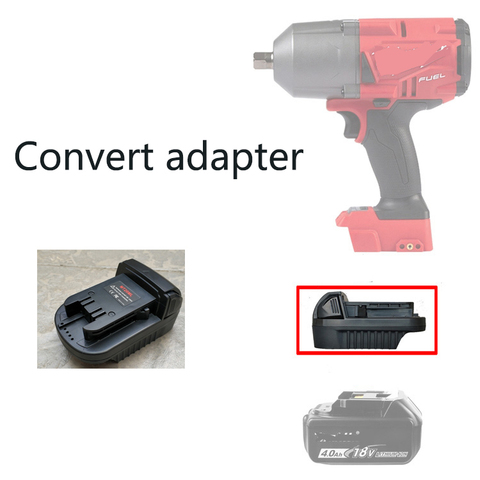 power tool converter adapter for makita 18V li-ion batttery convert to for milwaukee tool battery m18 use ► Photo 1/1