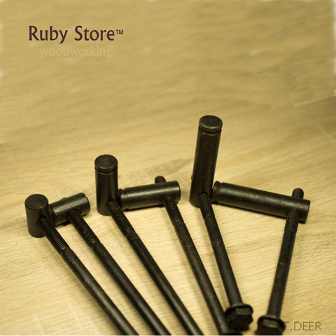 Set of 6pcs, Solid Iron Bench Bolts T.DEER BD-1830-180, Workbench Woodworking Accessories ► Photo 1/6