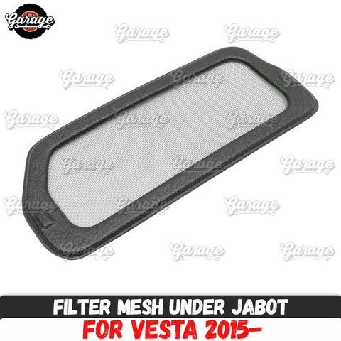 Filter mesh new for Lada Vesta 2015- under jabot ABS plastic accessories guard function cover protective pad car styling tuning ► Photo 1/5