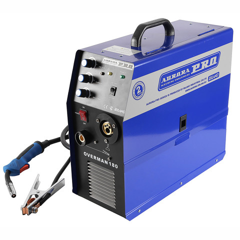 Welding machine aurorapro Overman 180 (MIG/mag) inverter semi-automatic  inverter semi-automatic, aurora semi-automatic, aurora welding, Semi-automatic welding machine, semi-automatic welding mig ► Photo 1/4