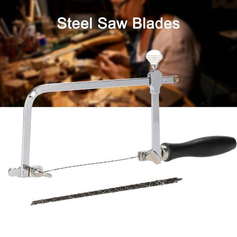 Adjustable Sawbow U-shape Hacksaw DIY Hand Tools 12pcs Spiral Saw Blades for Jewelry Craft for Jeweler Jewelry Tools Equipments  ► Photo 1/6