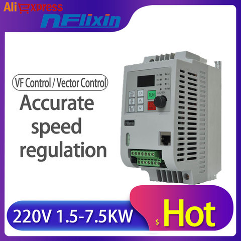 VFD 0.4KW inverter 220V AC Frequency Inverter 1 phase input 3 phase 220 V output ► Photo 1/5