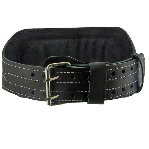 Genuine leather belt for weight lifting, cowhide, waist protection, gym pants. ► Photo 1/6