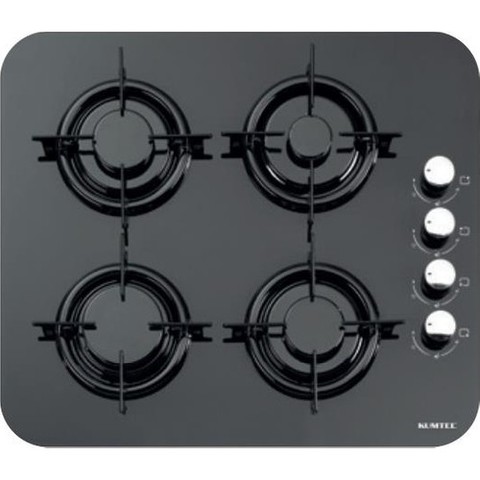 Kumtel Ko40Tshdf Black Glass Set Top Oval Edged Natural Gas Cooker ► Photo 1/2