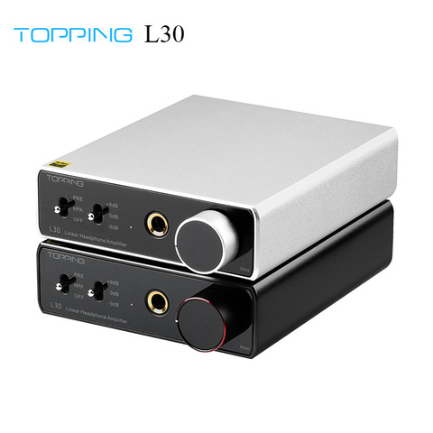 TOPPING L30 Amp 6.35MM NFCA 3 Step Gain Settings HiFi Headphone Amplifier RCA Hi-Res Preamplifier for E30 DAC ► Photo 1/6