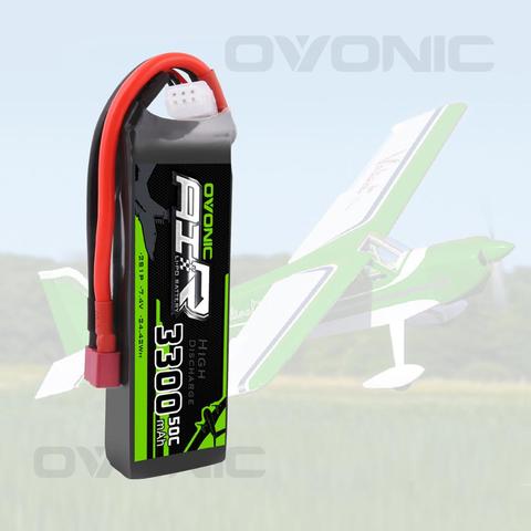 OVONIC 7.4V 3300mAh 2S 50C LiPo Battery Pack With Deans Plug For HPI AE1/10 RC Rar RC Helicopter Rc Plane ► Photo 1/6