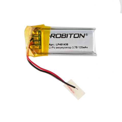 Li-ion polymer battery lp401430 robiton, Li-Pol prism with protection circuit ► Photo 1/1