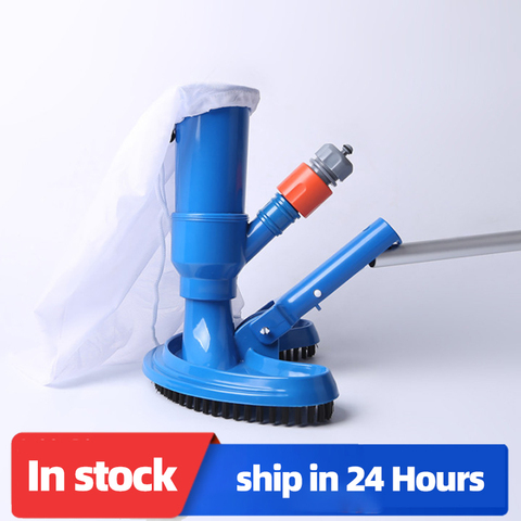 Swimming Pool Vacuum Cleaner Cleaning disinfect Tool Suction Head Pond Fountain Spa Pool Vacuum Cleaner Brush with handle EU/US ► Photo 1/6