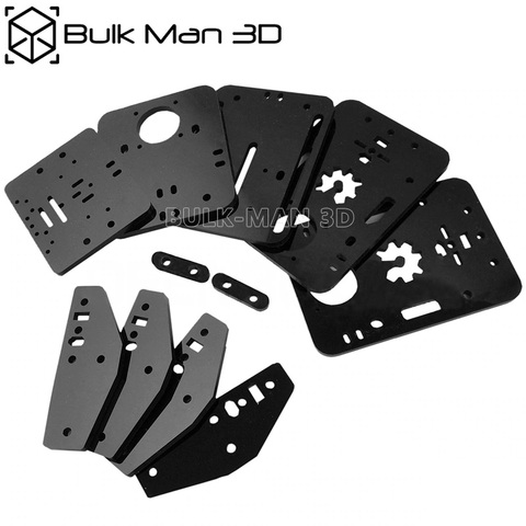 High Gloss Smooth DIY ACRO Acrylic Plate Set Black Color Free Shipping ► Photo 1/2