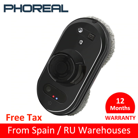 PhoReal FR-S60 Window Cleaning Robot High Suction Electric Window Cleaner Robot Anti-falling Remote Control Robot Vacuum Cleaner ► Photo 1/6
