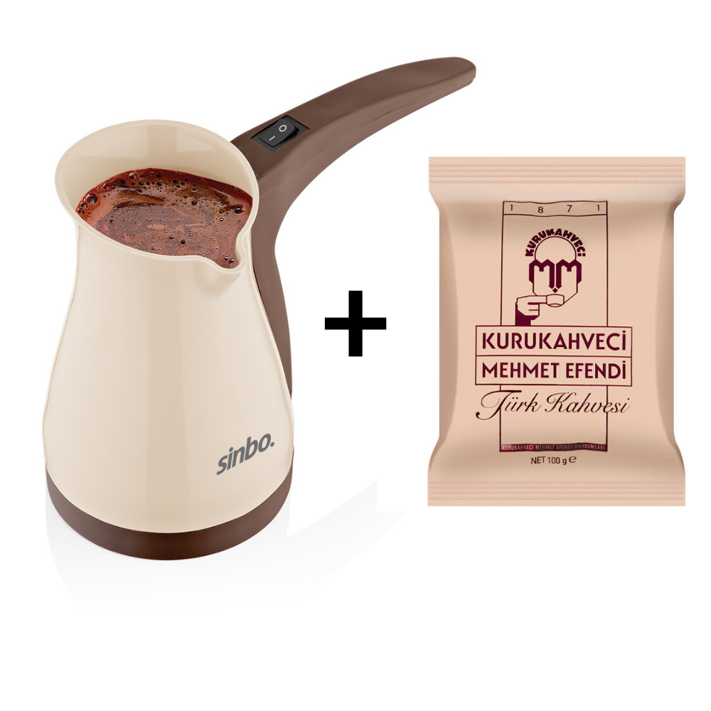 Buy Online Sinbo Portable Electrical Turkish Coffee Pot Espresso Electric Coffee Maker Machine Boiled Milk Coffee Kettle Office Home Gift Alitools