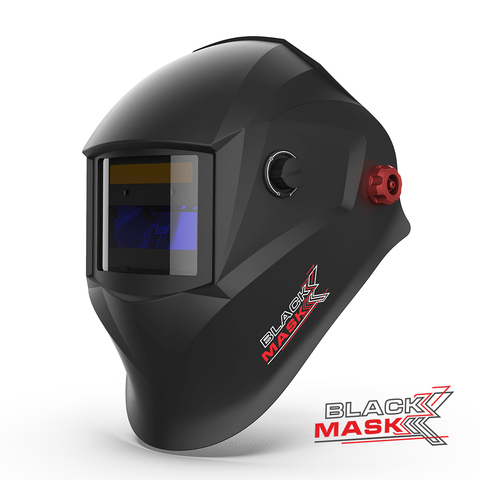 Welding mask helmet with auto darkening filter (ADF) and 9 DIN glass, BlackMask ► Photo 1/6