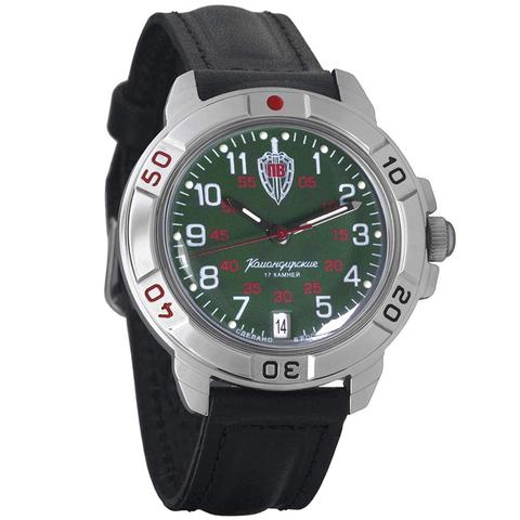 Watch Vostok Komandirskie 431950 mechanical men's military watch with hand-winding border troops ► Photo 1/2