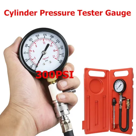 Auto Fuel Injection Pump Pressure Tester Kit Car Petrol Gas Engine Cylinder Compression Gauge Car Diagnostic Tool G324 Gasoline ► Photo 1/6