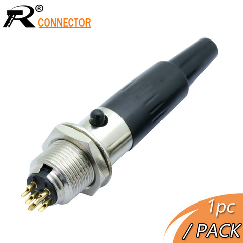 1set Mini XLR 3 4 5 Pin Female Plug + Male Socket Small XLR Audio Microphone Connector MIC for Cable Soldering Straight ► Photo 1/6