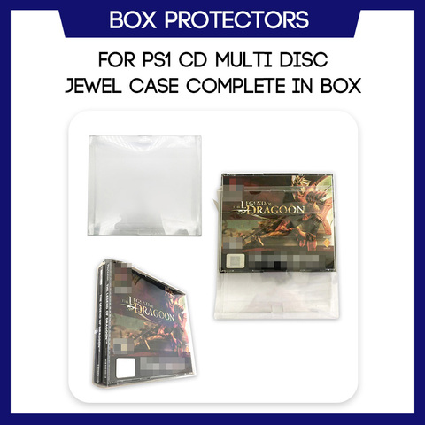 Box Protector For PS1 CD Multi Disc Jewel Case CIB Complete In Box Game Custom Clear Plastic Case ► Photo 1/5