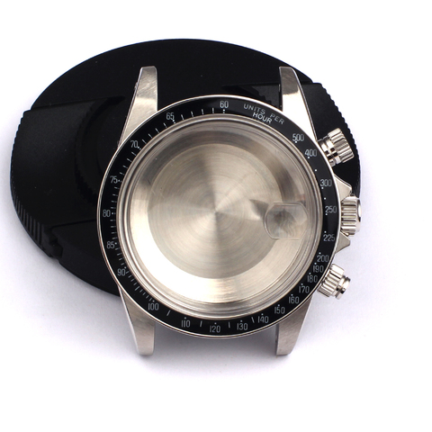Watch Case Kit for Valjoux 7750 Movement Can DIY TMC 9420 Lug 20mm with Black Bezel 316 Stainless Steel ► Photo 1/6