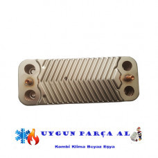 VIESSMANN VITODENS 100-W WB1B / WB1C / B1KA: 26KW 14PLATE HEAT EXCHANGER 7829304 ► Photo 1/1