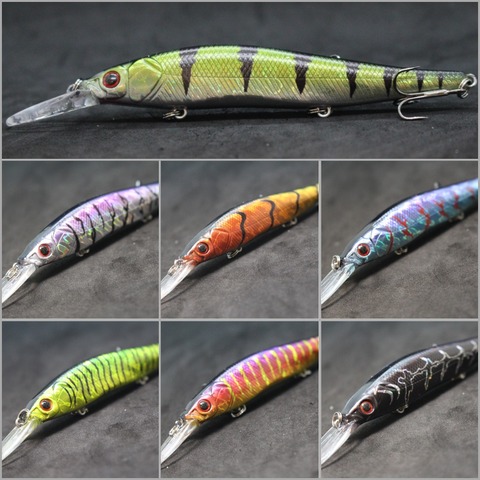 wLure 16g 13cm Deep Diving Jerkbait Weight Transfer System 3 Treble Hooks Slow Sinking Minnow Fishing Lure M817 ► Photo 1/6