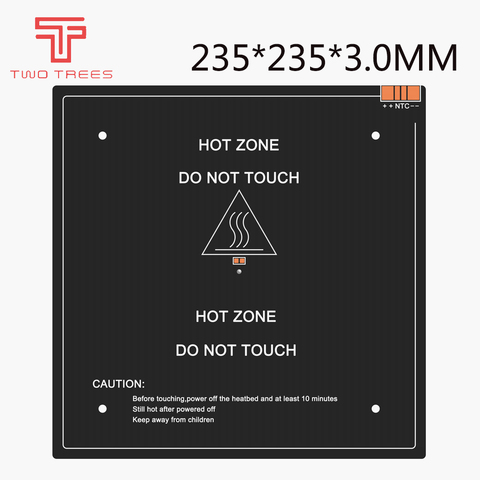235*235*3.0mm 3D Printer Parts 1PCS black MK3 hotbed latest Aluminum heated bed for Hot-bed Support 24V 220W 235*235*3.0mm ► Photo 1/6