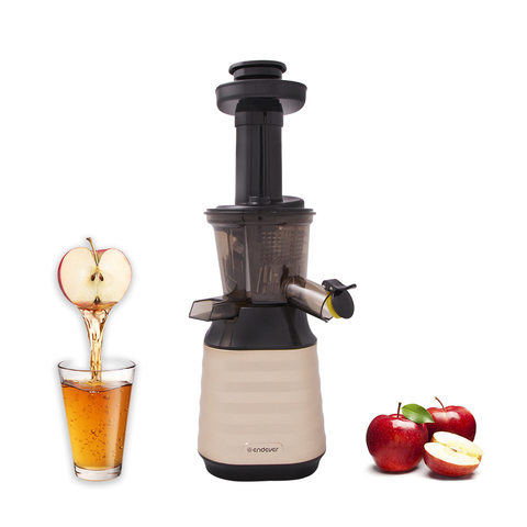 Screw juicer endever sigma-89, powerful juicer for apples, electric, black, gold, electric juicer ► Photo 1/6