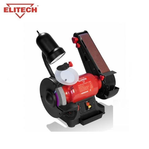 Machine заточный ELITech CT 300PC Dry sharpening Cutting Grinding Roughing Stripping sharpening chisels, drills, axes and other works related to the grinding of metals ► Photo 1/1