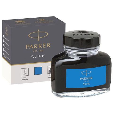 E original perfume bottles of Parker pen ink, blue, black, dark blue bottle Quink z13 1950376 ► Photo 1/1