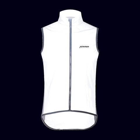 PIMMER all Reflective pro team cycling Vest team windproof vest Sleeveless MTB Road Bike Bicycle Jersey Top Cycle Clothing gilet ► Photo 1/6