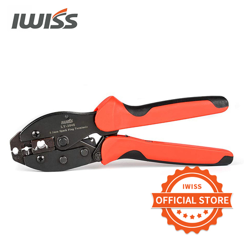 IWISS LY-2048 Ratchet Spark Plug Wire Crimper for Spark Plug Ignition Wire and Terminals Dia. 8.5mm crimping tools ► Photo 1/6