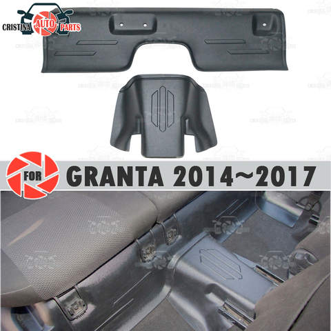 Pads under the rear seats covers on carpet for Lada Granta 2014-2017 sill trim accessories protection of carpet car styling ► Photo 1/6