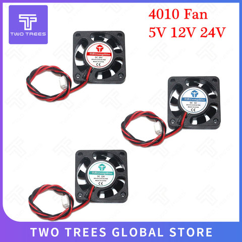 3D printer Fan 5V/12V24V Cooling fan 4010 24V ( 40*40*10mm ) 4010 5/12/24 V Brushless DC Fans for heatsink cooler cooling 2pin ► Photo 1/6