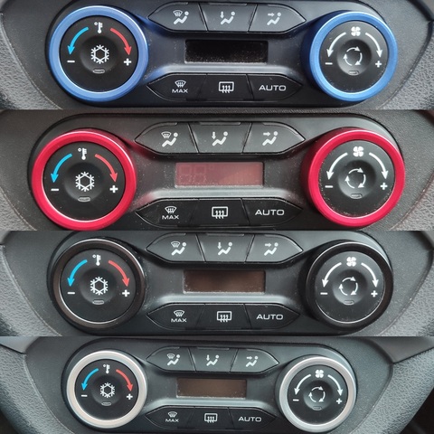 air AC conditioner knob decorative cover rings for Lada Vesta Xray Cross sedan universal sport SW Cross ► Photo 1/2