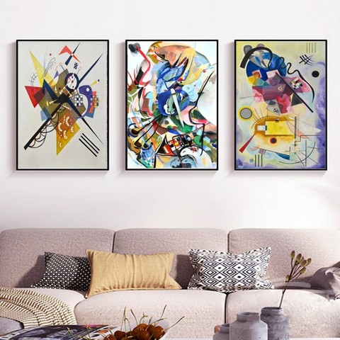 Vintage Wassily Kandinsky Famous Abstract Printing Canvas Paintings Poster and Print Wall Art Picture for Living Room Home Decor ► Photo 1/6