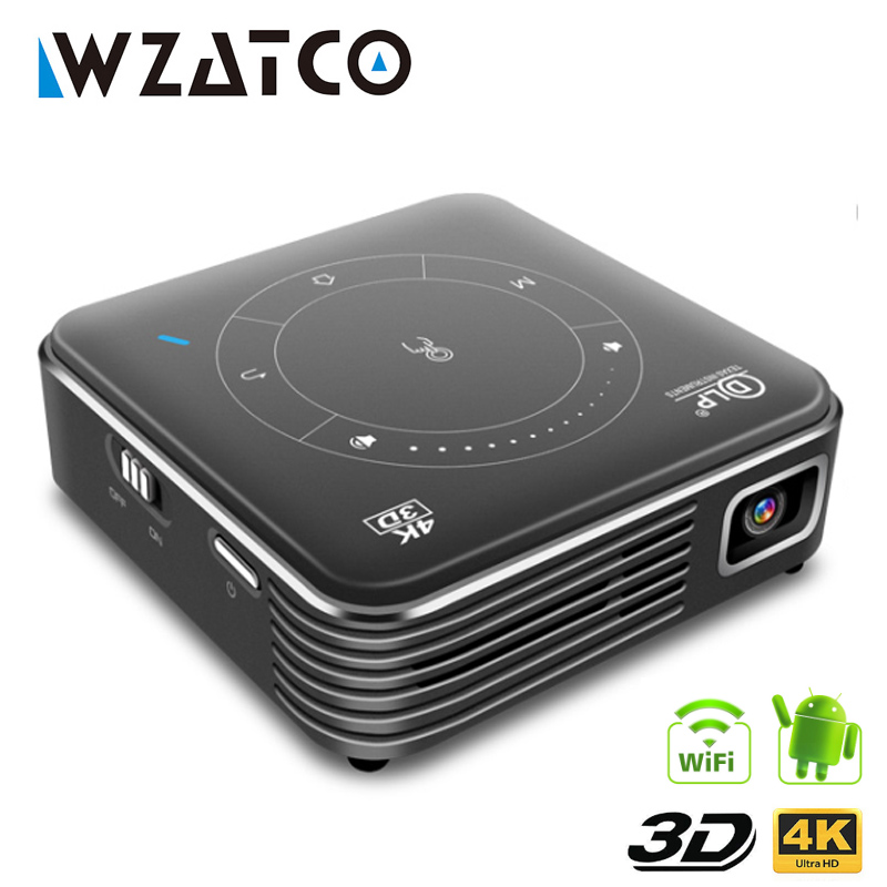 Grondig Jood welvaart WZATCO T11 Portable Mini DLP 3D Projector HD Android 9.0 For Full 1080P MAX  4K WIFI Mobile Beamer LED Smart Projector - Price history & Review |  AliExpress Seller - WZATCO Official Store | Alitools.io