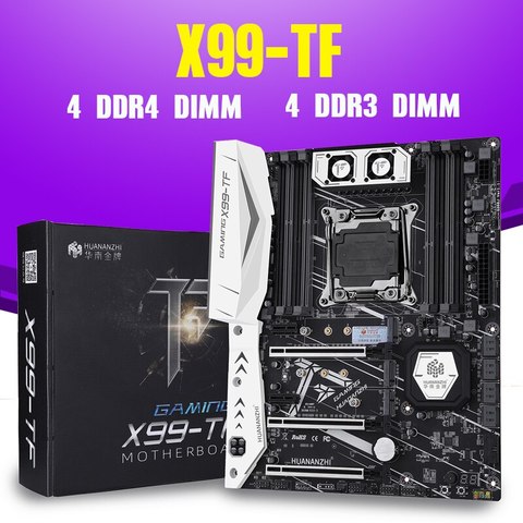 HUANAN ZHI X99 X99-TF Motherboard With Dual M.2 NVME Slot Support Both DDR3 and DDR4 LGA2011-3 ► Photo 1/3