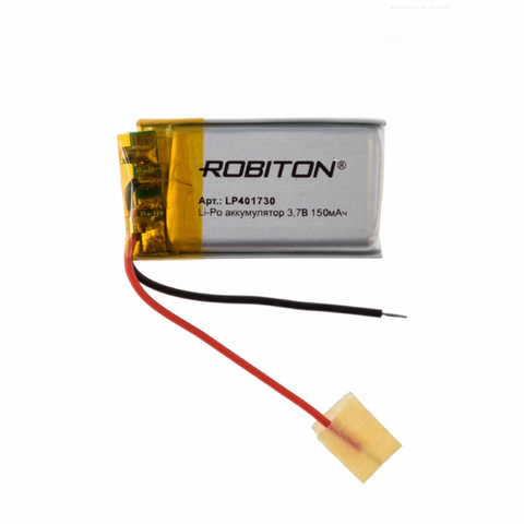 Li-ion polymer battery lp401730 robiton, Li-Pol prism with protection circuit ► Photo 1/1