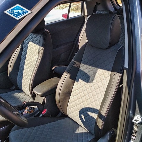 For Hyundai Creta 2016-2022 Special seat covers eco-leather ROMB [Autopilot] ► Photo 1/6