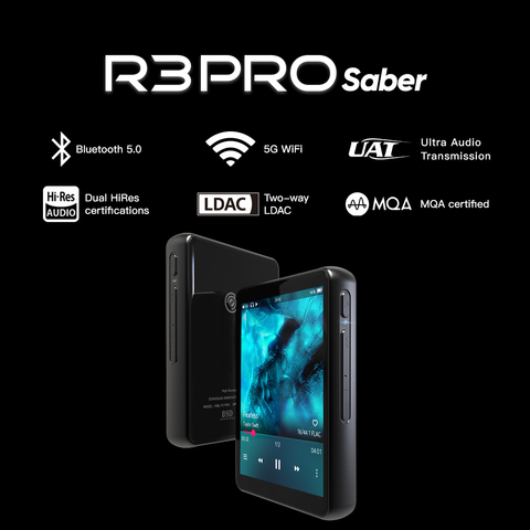 HiBy R3Pro Saber Network Streaming Music Player HiRes Lossless Digital Audio Tidal MQA 5Gwifi LDAC DSD web radio dual ES9218P ► Photo 1/6