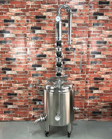 Moonshine still  120l steam jacket stainless steel 304  boiler  and 4