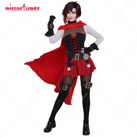 Ruby Rose Cosplay Costume with Cloak and Belts SetHalloween Costumes for Women ► Photo 1/5