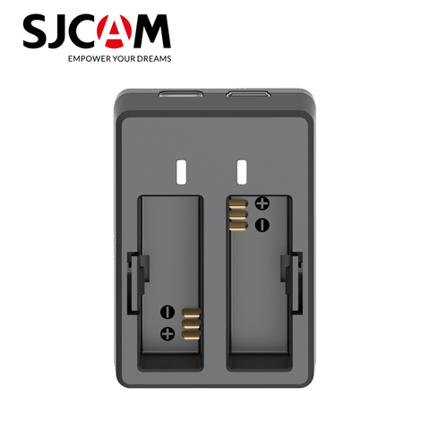 Original SJCAM Battery Dual Charger With USB Cable Dual-slot for SJ4000 Wifi SJ4000+ SJ5000X SJ5000 Plus M10 action camera ► Photo 1/5