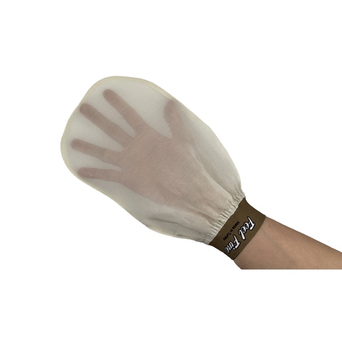 100% Raw Cocoon Silk Turkish  Bath Glove by Feel Fine Skin Whitening Remove Dead Skin Exfoliate Fake Tan Bath Mitt Silky Body ► Photo 1/6