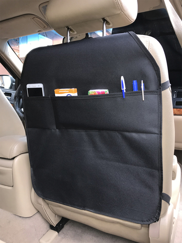 Protective cape on the back of the front seat Avto waterproof organizer, dirt protection, children's mat, cover ► Photo 1/6